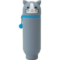 LIHIT LAB PuniLabo Stand Pen Case - Grey Cat