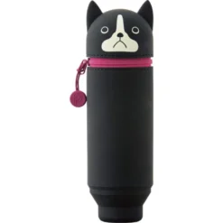 LIHIT LAB PuniLabo Stand Pen Case - Boston Terrier