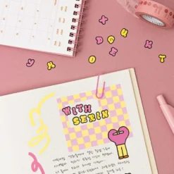 Livework Cloud Typo Removable Sticker Pack – 8 Sheets
