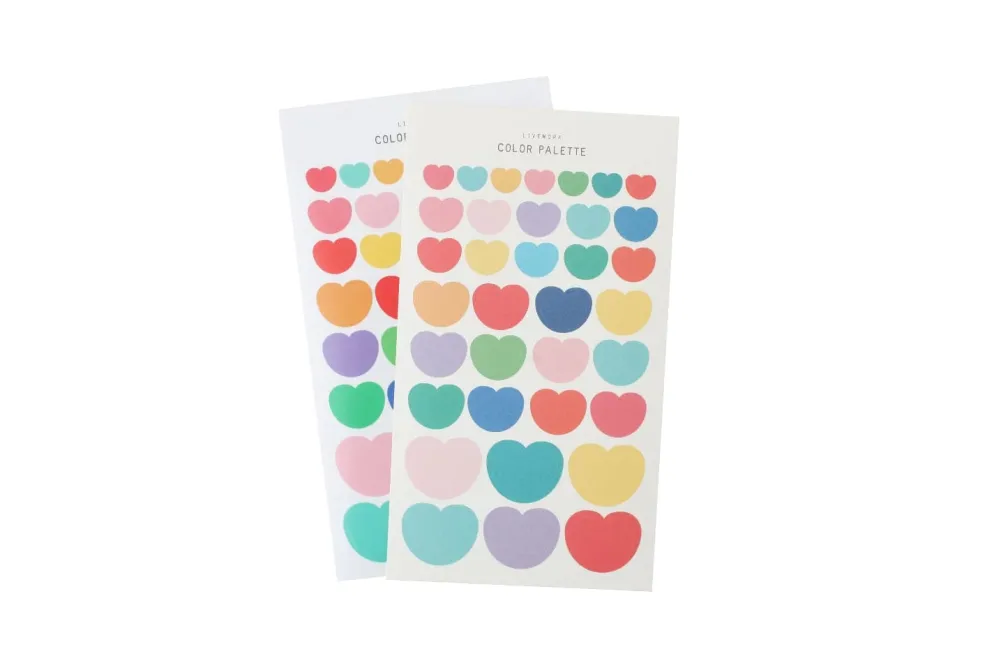 Livework Color Palette Stickers - Heart