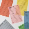 Livework LIFE & PIECES Alphabet Sticker Set (6 Sheets)