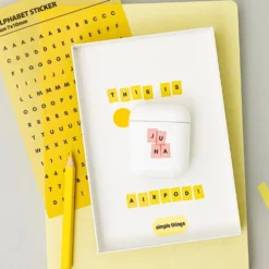 Livework LIFE & PIECES Alphabet Sticker Set (6 Sheets)