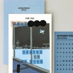 Livework LIFE & PIECES Alphabet Sticker Set (6 Sheets)