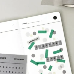 Livework LIFE & PIECES Alphabet Sticker Set (6 Sheets)