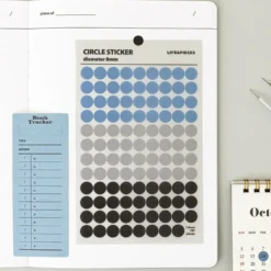 Livework LIFE & PIECES Circle Sticker Set – 4 Sheets