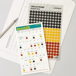 Livework LIFE & PIECES Circle Sticker Set – 4 Sheets