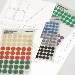 Livework LIFE & PIECES Circle Sticker Set – 4 Sheets
