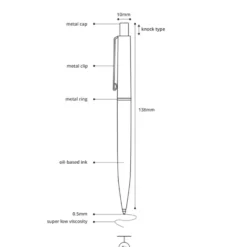 Livework LIFE & PIECES Classic Ballpoint Pen 0.5mm