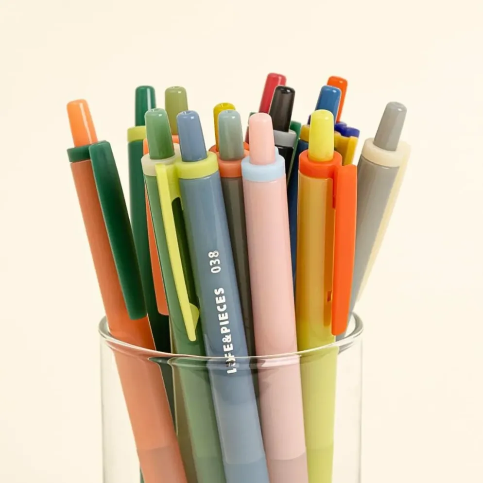 Livework LIFE & PIECES Gel Pen 0.38mm – Smooth, Quick-Dry Colour Pen