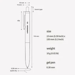 Livework LIFE & PIECES Gel Pen 0.38mm – Smooth, Quick-Dry Colour Pen