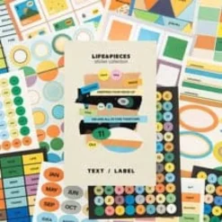 Livework Life & Pieces Sticker Collection – Text & Label