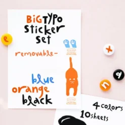 Livework Little Things Big Typo Removable Sticker Set