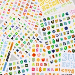 Livework Little Things Cutting Colour Typo Removable Sticker Pack