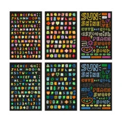 Livework Little Things Cutting Colour Typo Removable Sticker Pack
