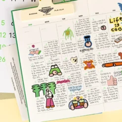 Livework Little Things Drawing Seal Sticker Pack – 8 Sheets