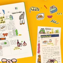 Livework Little Things Drawing Seal Sticker Pack – 8 Sheets