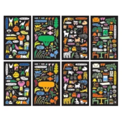 Livework Little Things Removable Drawing Seal Sticker Set