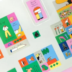 Livework Littlethings Drawing Square Sticker Pack