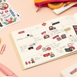 Livework Simple Daily Point Sticker Pack – 6 Sheets