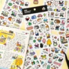 Livework Simple Drawing Point Removable Sticker Pack (6 Sheets)