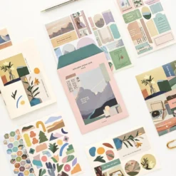Livework Afterglow Sticker Pack Ver. 2 – Warm Aesthetic, Planner Stickers (8 Sheets)