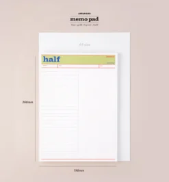 Livework Life & Pieces Memo Pad – 50 Sheets Vintage Note Pad