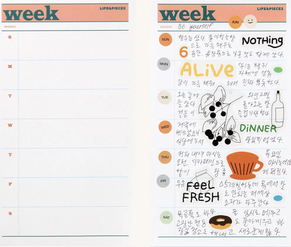 Livework Life & Pieces Small Memo Pad