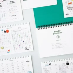 Livework Life & Pieces Study Planner – 4-Month Undated Horizontal Notebook