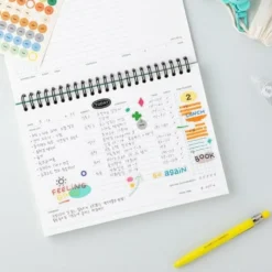 Livework Life & Pieces Study Planner – 4-Month Undated Horizontal Notebook