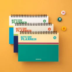 Livework Life & Pieces Study Planner – 4-Month Undated Horizontal Notebook