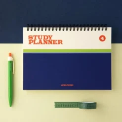 Livework Life & Pieces Study Planner – 4-Month Undated Horizontal Notebook