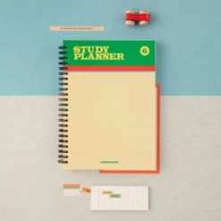Livework Life & Pieces Study Planner – 6-Month Undated Spiral Notebook