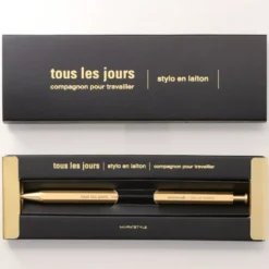 Mark’s Tokyo Edge DAYS Brass Ballpoint Pen – 0.5mm Gel Tip