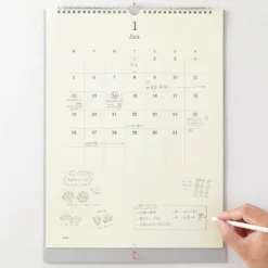 MD 2026 Calendar - Wall-Hanging Calendar with Pencil