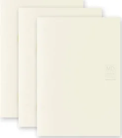 MD Paper Notebook Light A6 3-pack [Lined, Plain, Grid]