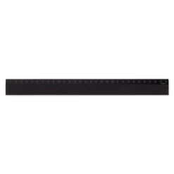 Midori Aluminum Ruler 30cm Non-Slip [Black]
