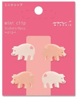 Midori Mini Clips - Pigs