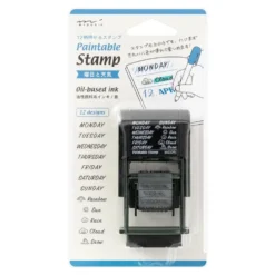 Midori Paintable Stamp - Days of the Week & Weather