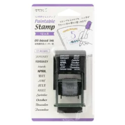 Midori Paintable Stamp - 12 Months