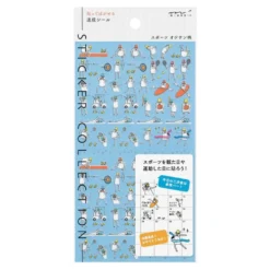 Midori Schedule Stickers --- Sports Ojisan
