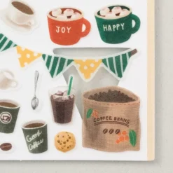 Midori Sticker 2379 Marché Coffee