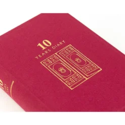 Midori 10 Year Diary - Dark Red