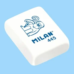 MILAN 445 Animal Design Erasers – Soft Rectangular Rubber (Pack of 6)