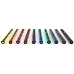 Milan 10 ERGO Black Wood Coloured Pencils + Sharpener