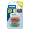 Milan -- Synthetic Rubber Eraser 124 -- Pack of 3
