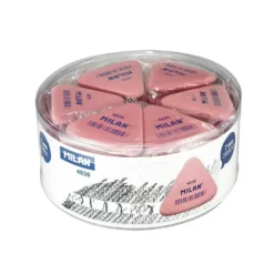 Milan 4836 Triangular Eraser [Can of 36 Erasers]