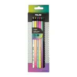 Milan 6 x Round Colour Pencils [Sunset / Black Wood]