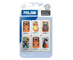 Milan 436A Animal Erasers [Pack of 6]