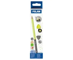 Milan Bicolour Fluo-Graphite Triangular Pencils (12pk)