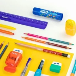 MILAN COMPACT Sharpener + 2 x Erasers [Assorted Colours]
